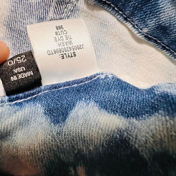 Veronica Beard Khaille Tie Dye High Rise Straight Leg Crop Jeans Size 25 NWT - Picture 7 of 14